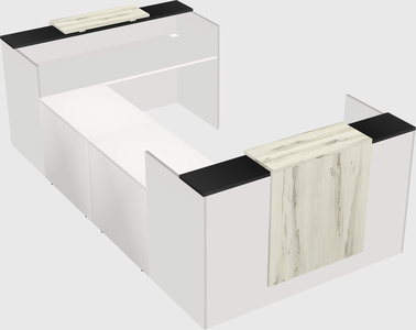 Reception desk u-shape