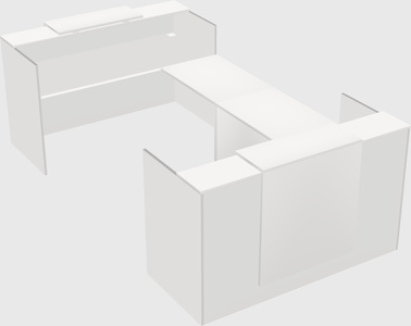 Reception desk u-shape