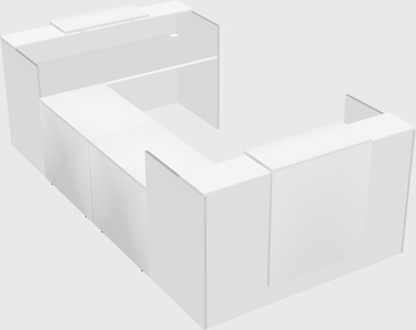 Reception desk u-shape
