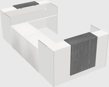 Reception desk u-shape