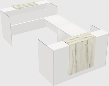 Reception desk u-shape