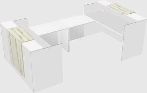 Reception desk u-shape