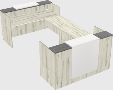 Reception desk u-shape