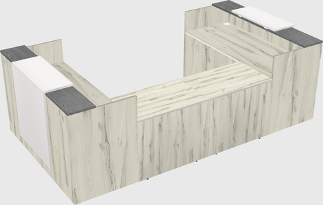 Reception desk u-shape