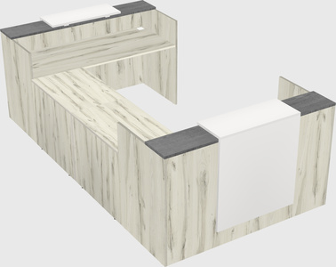 Reception desk u-shape