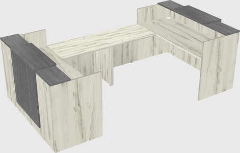 Reception desk u-shape