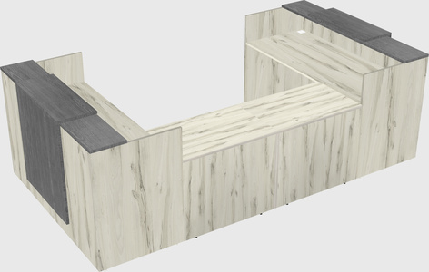 Reception desk u-shape