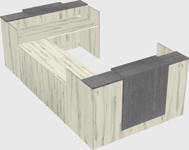Reception desk u-shape