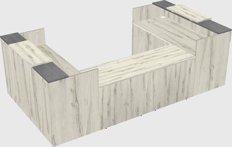Reception desk u-shape
