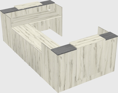 Reception desk u-shape