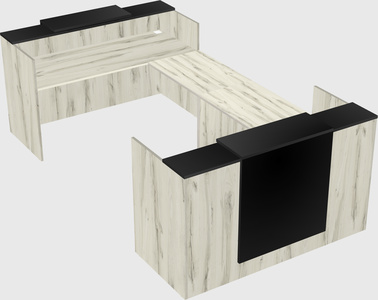 Reception desk u-shape