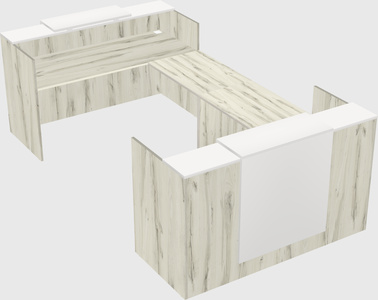 Reception desk u-shape