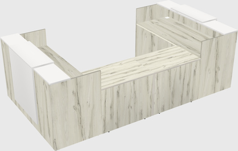 Reception desk u-shape