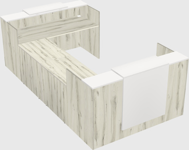 Reception desk u-shape