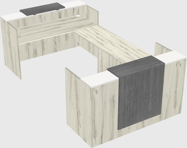 Reception desk u-shape