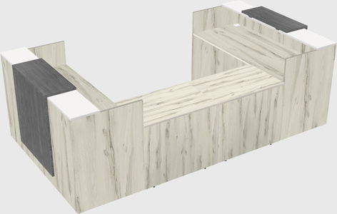 Reception desk u-shape
