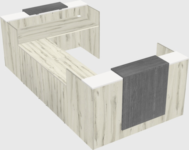 Reception desk u-shape
