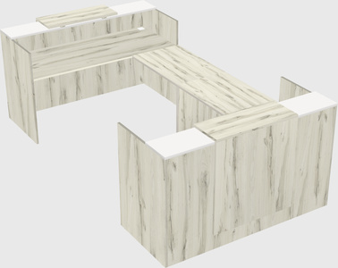 Reception desk u-shape