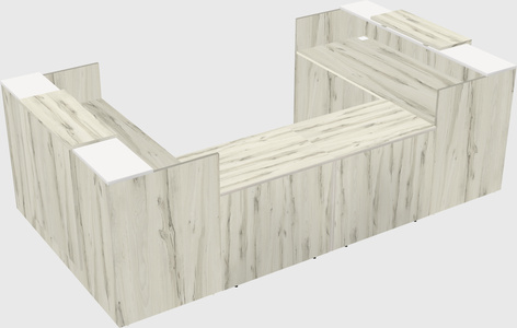 Reception desk u-shape