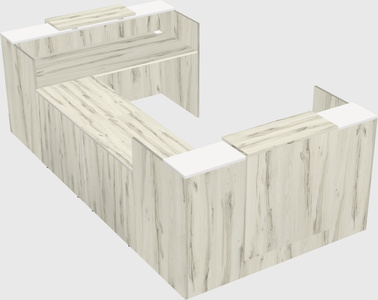 Reception desk u-shape