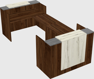 Reception desk u-shape