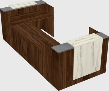 Reception desk u-shape