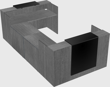 Reception desk u-shape