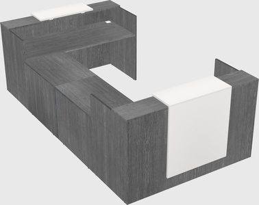 Reception desk u-shape