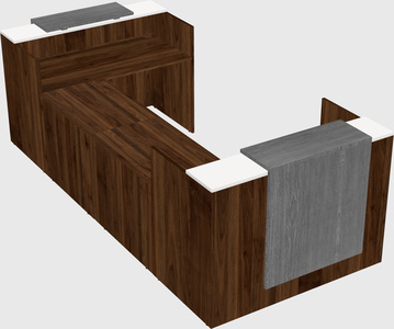 Reception desk u-shape