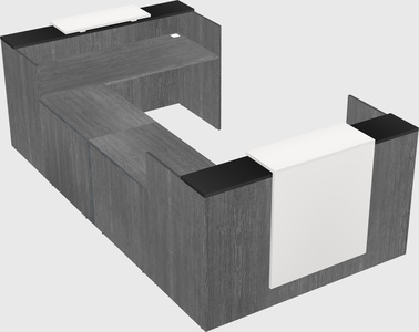 Reception desk u-shape