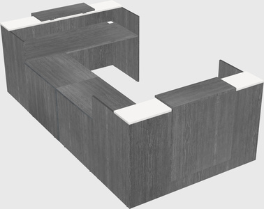 Reception desk u-shape