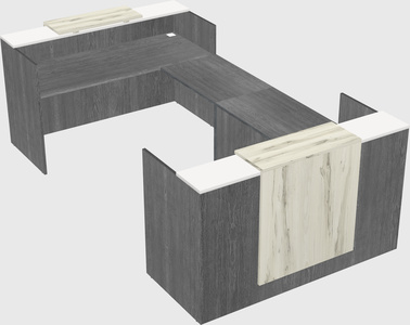 Reception desk u-shape