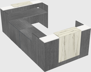 Reception desk u-shape