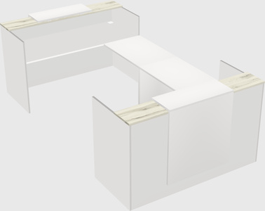 Reception desk u-shape