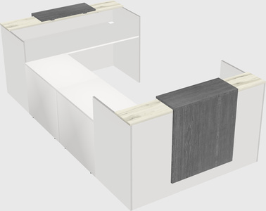 Reception desk u-shape