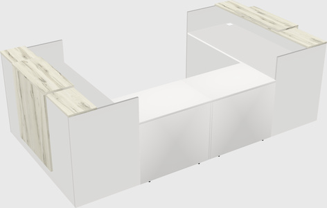 Reception desk u-shape