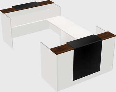 Reception desk u-shape