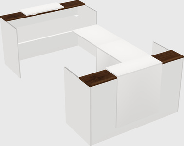 Reception desk u-shape