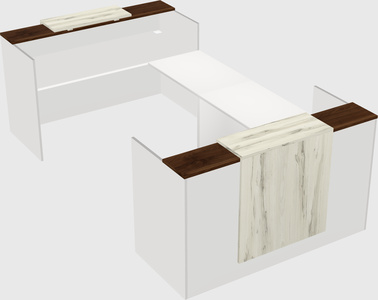 Reception desk u-shape