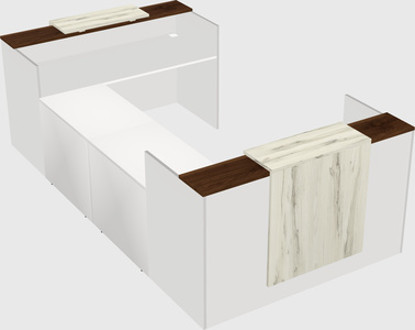 Reception desk u-shape