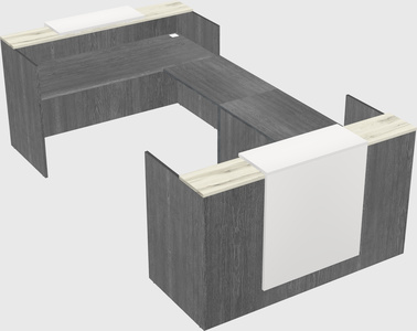 Reception desk u-shape