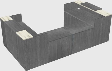 Reception desk u-shape