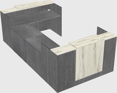 Reception desk u-shape