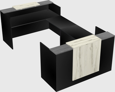 Reception desk u-shape