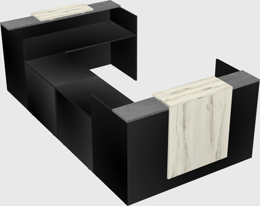 Reception desk u-shape