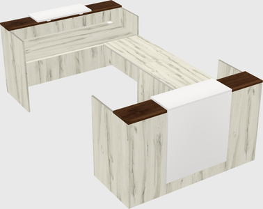 Reception desk u-shape