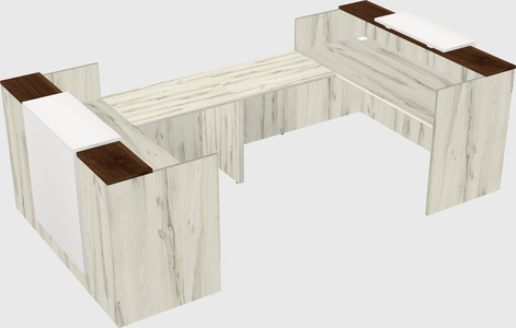 Reception desk u-shape