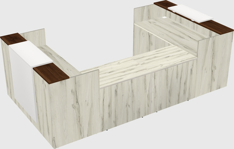 Reception desk u-shape