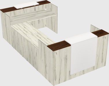 Reception desk u-shape