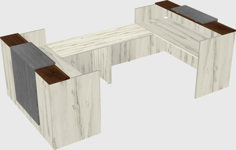 Reception desk u-shape